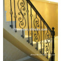 decorative wrought iron indoor stair handrials/staircase railing